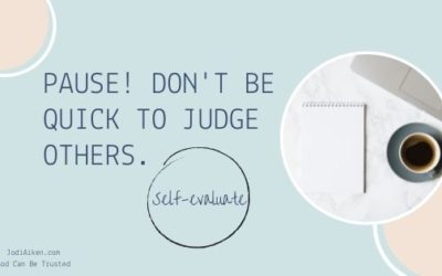 I Don’t Like To Act That Way!