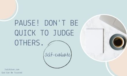 I Don’t Like To Act That Way!